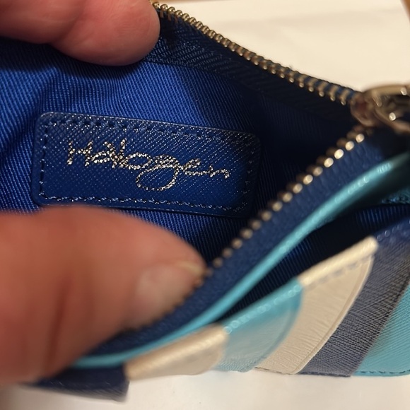 Halogen Blue Multicolored Leather Wallet - Picture 2 of 4